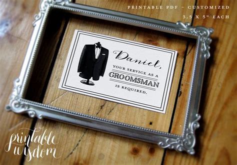 Will You Be My Groomsman Invitation Asking Groomsmen Request | Etsy ...