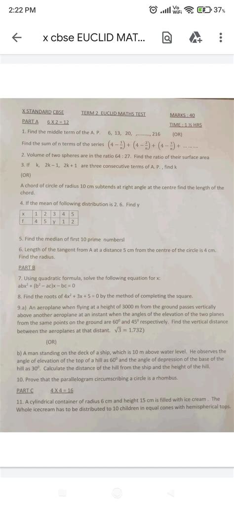 4. If the mean of following distribution is 2. 6. Find yQuestion-4 ...