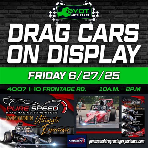 Drag Cars On Display at BYOT Auto Parts, Downtown, Baton Rouge, 27 June ...