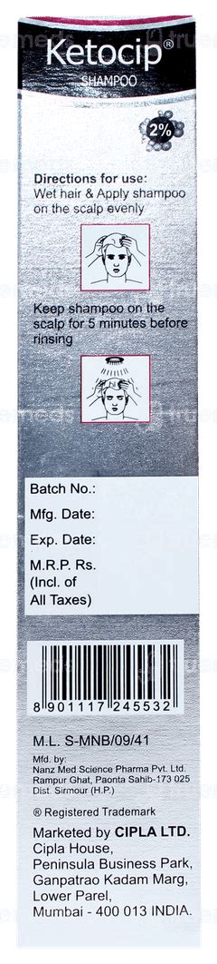 Ketocip 2 % Shampoo: Uses, Side Effects, Price & Substitutes