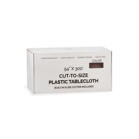 54 In. X 300 Ft. Select A Size Brown Plastic Table Cover | 4 Rolls ...