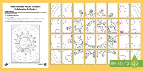 Harmony Week All Around the World Collaborative Art Project