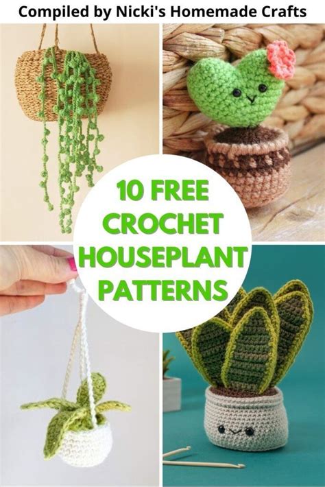 crochet pattern hanging plant