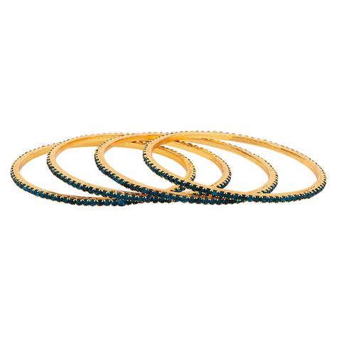 Square Cut American Diamond Gems Embellished Bangles – VOYLLA