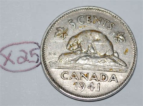 Canada 1941 5 Cents George VI Canadian Nickel Lot X25 | Etsy