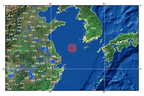 中国地震台网：12日9时19分南黄海发生5.0级地震