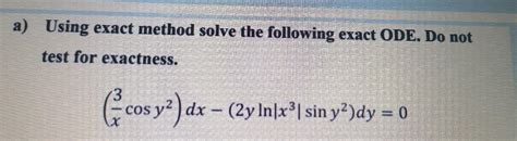 Exact Ode Example 的图像结果