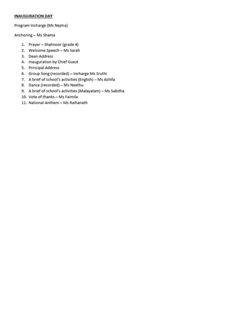 Inauguration Program Sample 的图像结果