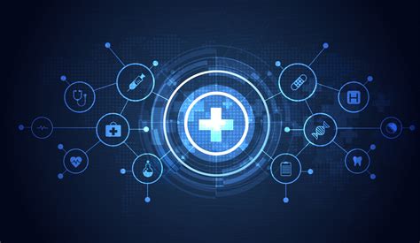 Healthcare medical science healthcare icon digital technology world concept modern business ...