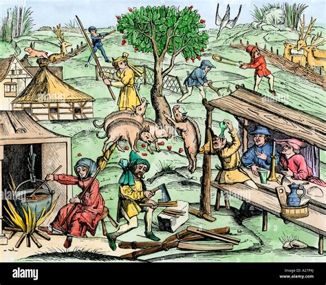 Medieval Agriculture Europe Banque d'image et photos - Alamy