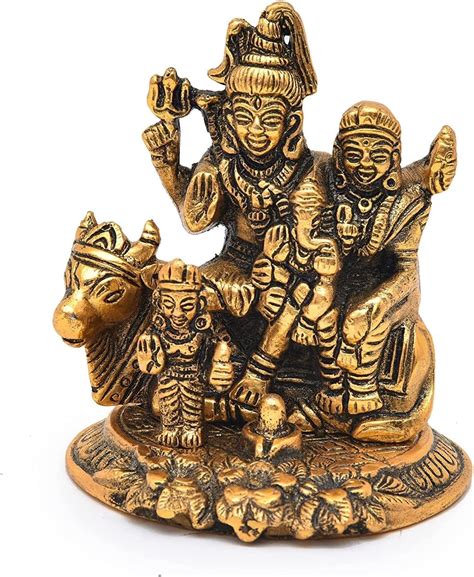 Sawcart Lord Shiva Family Made of Metal Shiv Parivar Parvati India | Ubuy