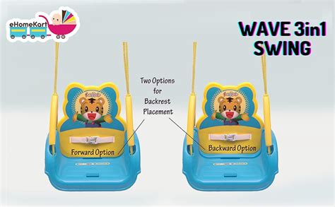 eHomeKart Swing for Kids - 3-in-1 Adjustable Baby Swing Toy for Indoor ...