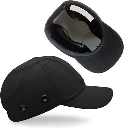 Lucent Path Black Baseball Bump Cap Hard Hat Helmet Safety Cap for Men ...