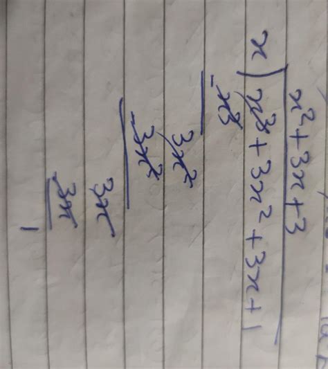 find the remainder when xcube+3xsquare+3x+1 is divided by rhe linear ...