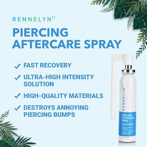 Rennelyn Piercing Aftercare Spray - 40ml | Soothing Solution to Shrink ...