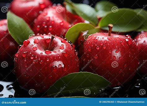 Crisp and Juicy: Refreshing Orchard Bounty of Fresh Apples Stock Image ...