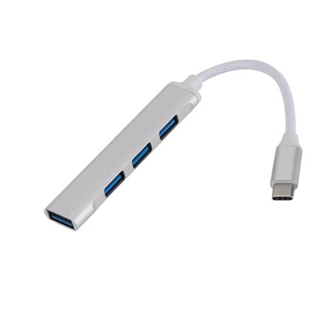 Buy Akloker Portable USB Type C HUB Extender 4 Ports Multi Splitter ...