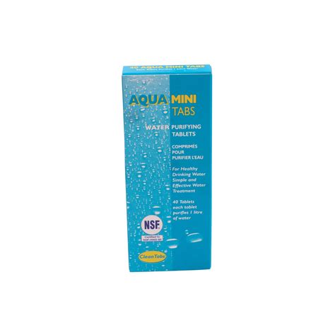 AquaClean - Tabs mini water purification tablets