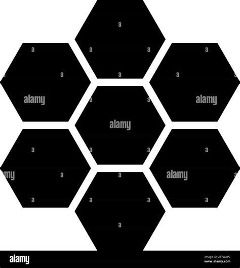 Hexagonal technology concept hexagon six items bee sota geometry six ...