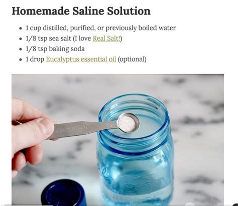how to make 0.9 saline solution 100ml