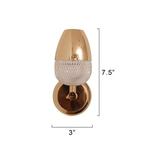 Rosa Single LED Wall Light for Bedrooms | Light & Living