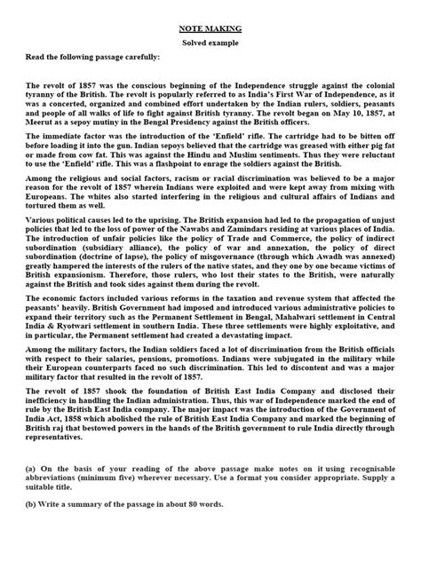 Image result for Note Making Questions