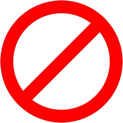 Transparent No Sign - ClipArt Best