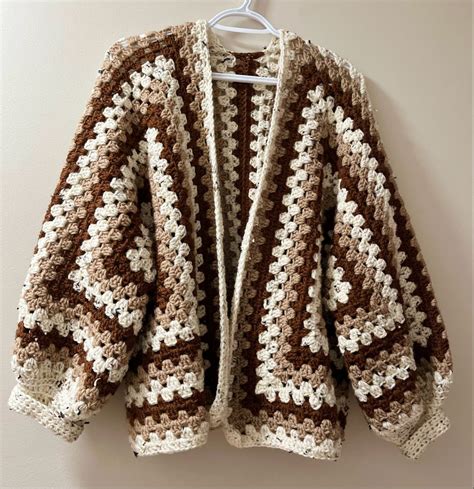 Granny Square Crochet Cardigan Pattern