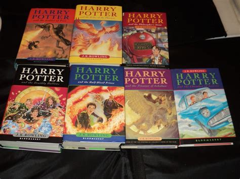 Harry Potter Complete Set Of 7 Hardback Bloomsbury Edition Books New ...