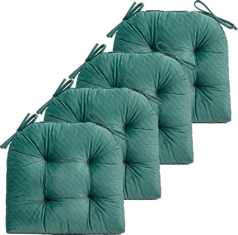 Amazon.com: FABRICASTLE Chair Cushions Pads Non-Skid Comfortable 17" x ...