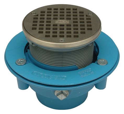 ZURN, 5 in Overall Dia, 6 1/8 in Overall Ht, Floor Drain - 29VN10|GR ...