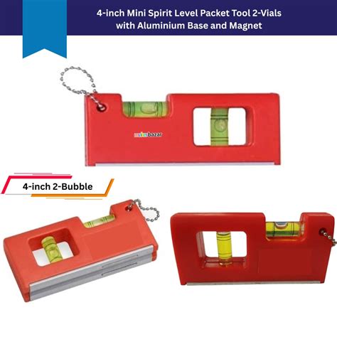 Mini Spirit Leveler Portable Torpedo Hand Tool [Plastic Body]