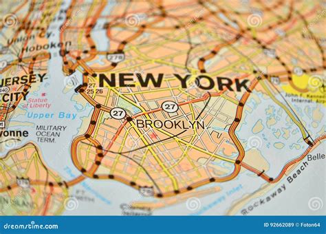 New York City, Brooklyn Map Royalty-Free Stock Photo | CartoonDealer ...