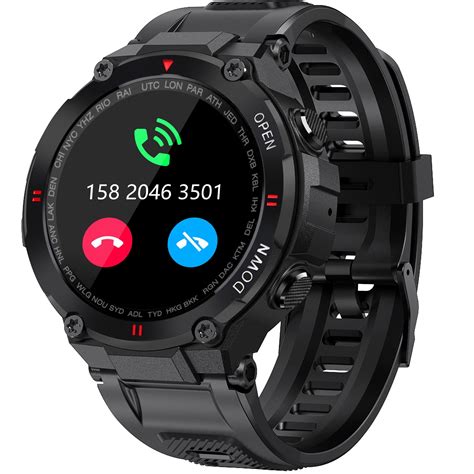 Buy Military Smart Watch for Men Outdoor Waterproof Tactical Smartwatch ...