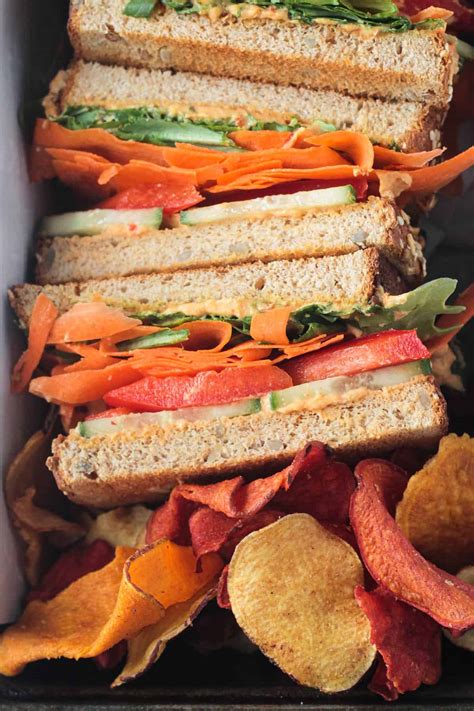 Veggie Hummus Sandwich (Vegan, Gluten Free) ~ Veggie Inspired