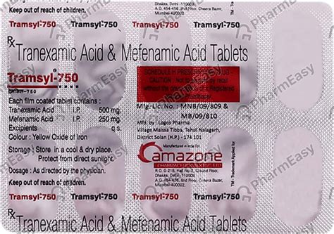 Tramsyl 750mg Strip Of 10 Tablets: Uses, Side Effects, Price & Dosage ...