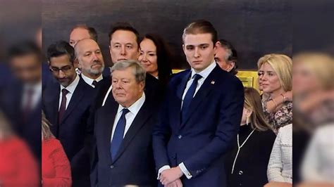 Who Is Standing Next To Barron Trump On Stage At Inauguration? | Times Now