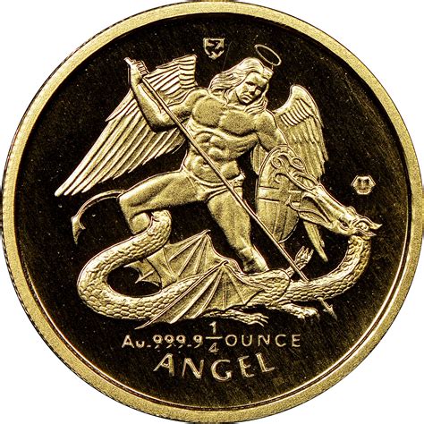 Isle Of Man 1/4 Angel KM 395 Prices & Values | NGC