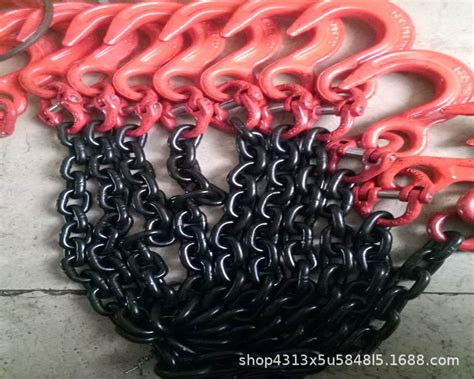 起重链条 g80锰钢圆环链条 工业吊装链条索具黑色起重链条-阿里巴巴