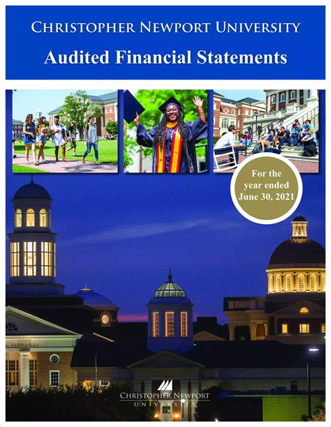 Christopher Newport University Financial Statements for the year ended June 30, 2021 | Auditor ...