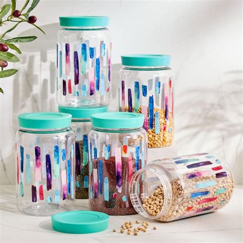 Buy Corsica Set of 6 Storage Jars - 1.4L from Corsica by Home Centre at ...