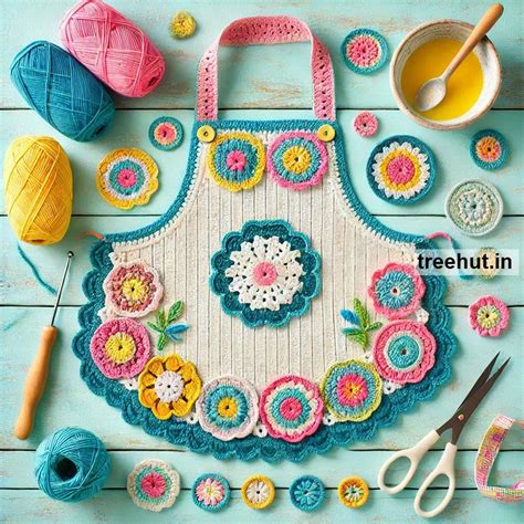 Cotton Crochet Apron Ideas with Leftover Yarn