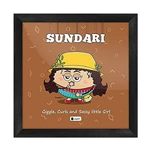 Indigifts Sundari Printed Funny Poster Frame (6x6 inches) : Amazon.in ...