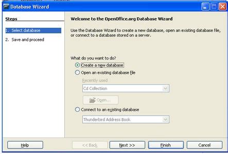 Image result for +How to Create Database in Open Office