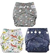 Buy popok Reusable Cloth Diaper With insert pad for new born babies ...