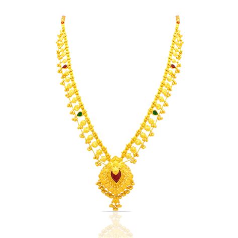 Deluxe Vintage Flair 22K Gold Long Necklace – WHP Jewellers