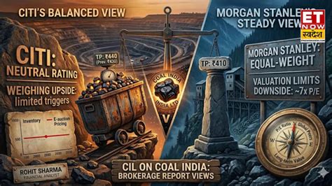 Coal India share price target: सिटी और मॉर्गन स्टेनली ने जारी किए ...