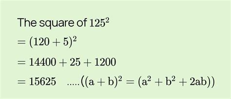 Q9. Find the square of 125 by diagonal method. - Brainly.in