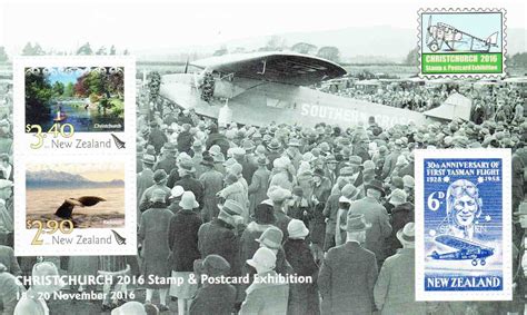 New Zealand Christchurch 2016 Stamp and Postcard Exhibition Miniature ...