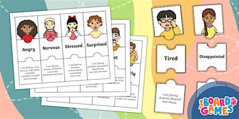 Emotions and Feelings Puzzle for Children's Mental Health